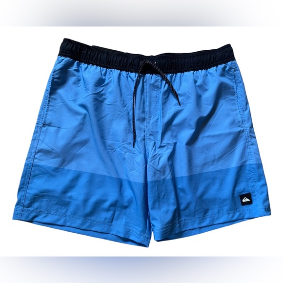 Quiksilver mens size XL 38” blue swim shorts trunks swimsuit NEW - Picture 1 of 5